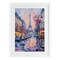 Stupell Industries Paris Street Abstract City Framed Print Under Glass, design by Petal Prints Design